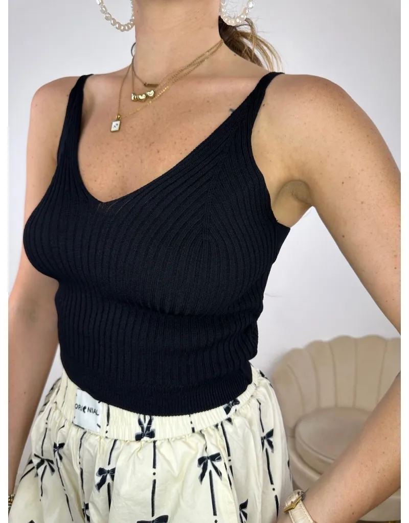 TOP FILO GIULY NERO