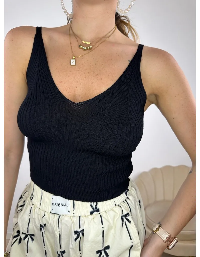TOP FILO GIULY NERO
