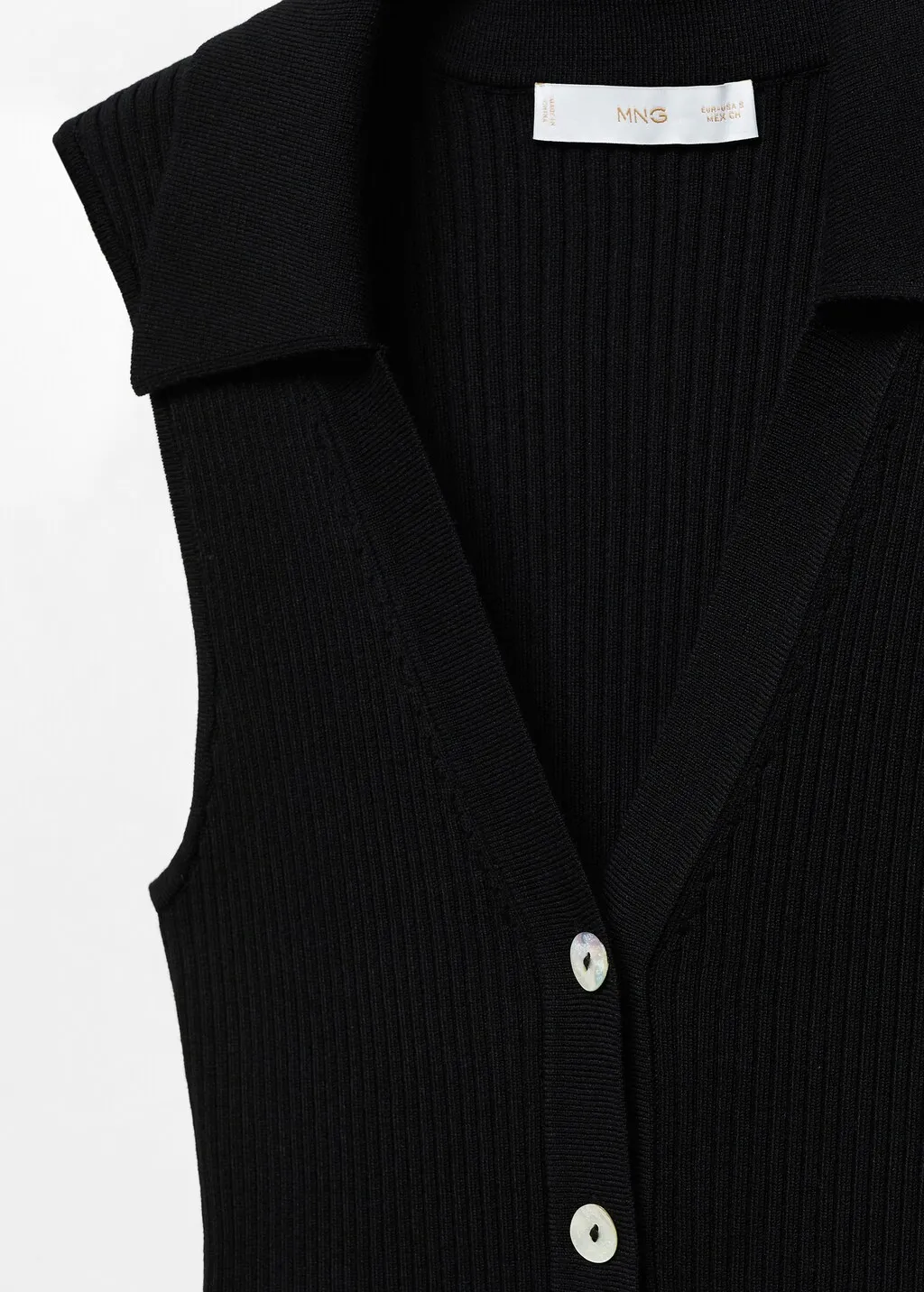 Top maglia bottoni
