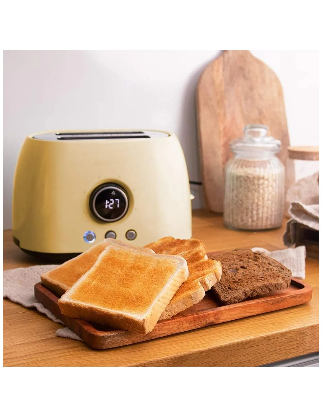 Tostapane ClassicToast 8000 Yellow Double Cecotec