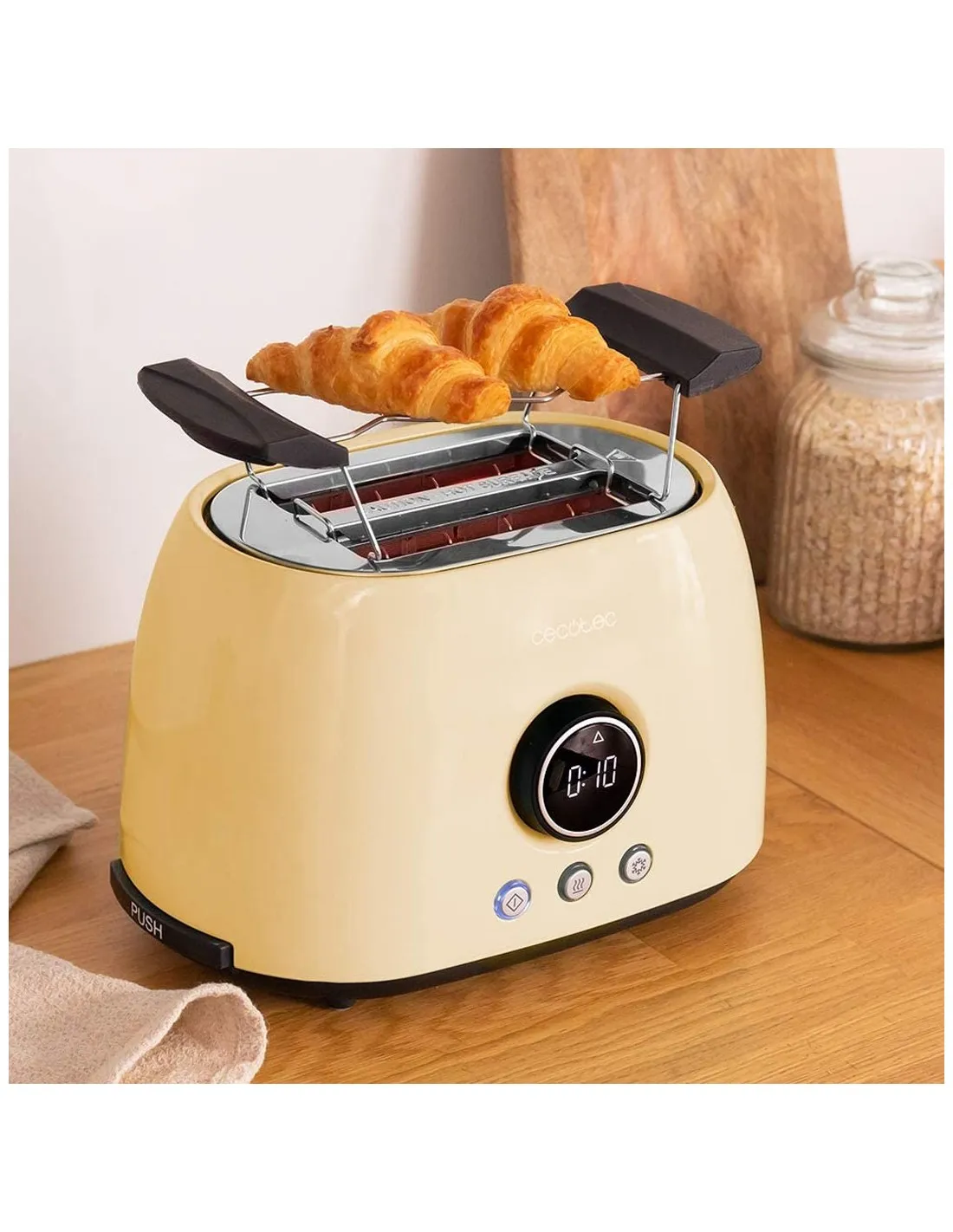Tostapane ClassicToast 8000 Yellow Double Cecotec