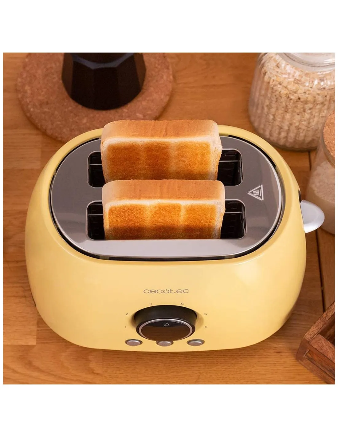 Tostapane ClassicToast 8000 Yellow Double Cecotec