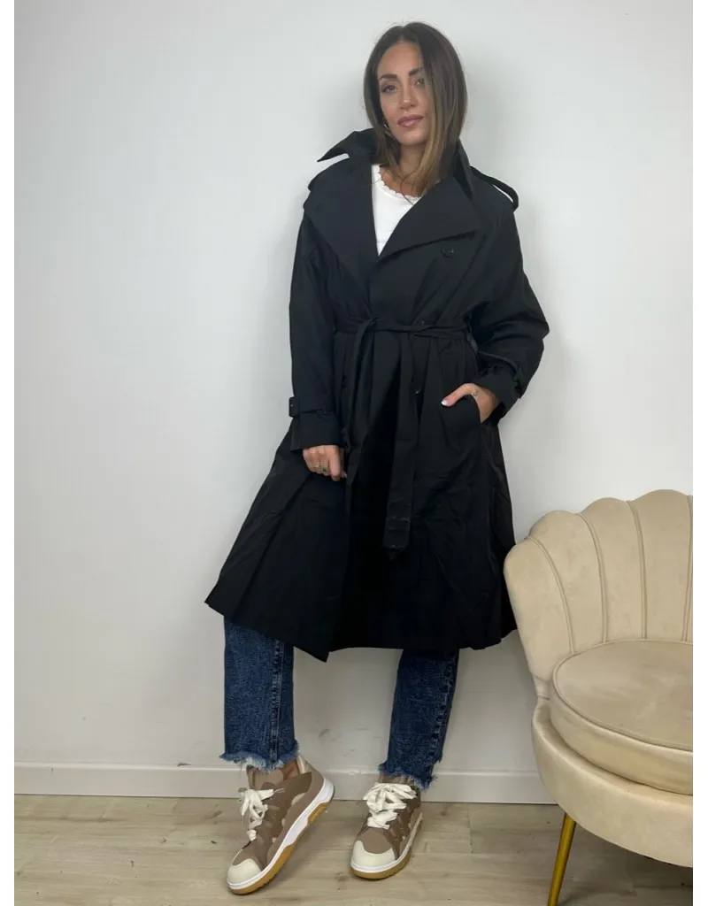 TRENCH KAMAL NERO