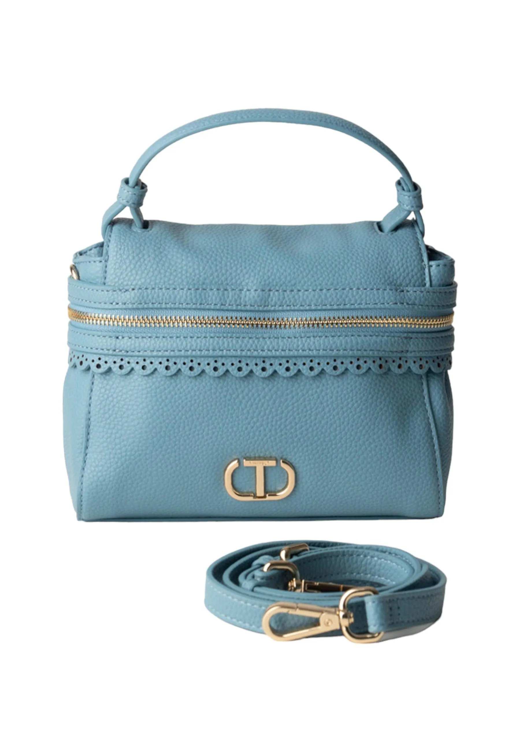 TWINSET Borsa Top Handle Donna Blu China Azzurro 241TD8042