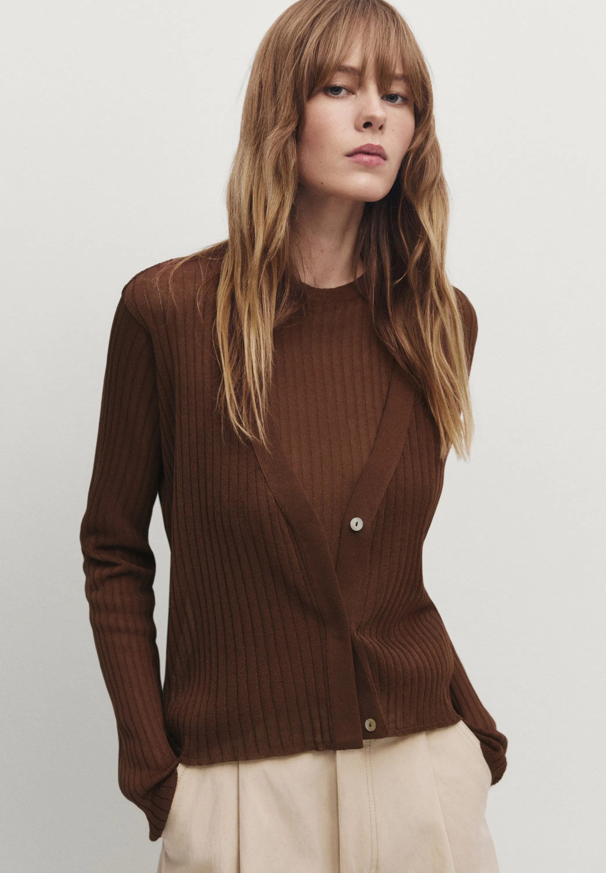 V-NECK OPEN - Cardigan