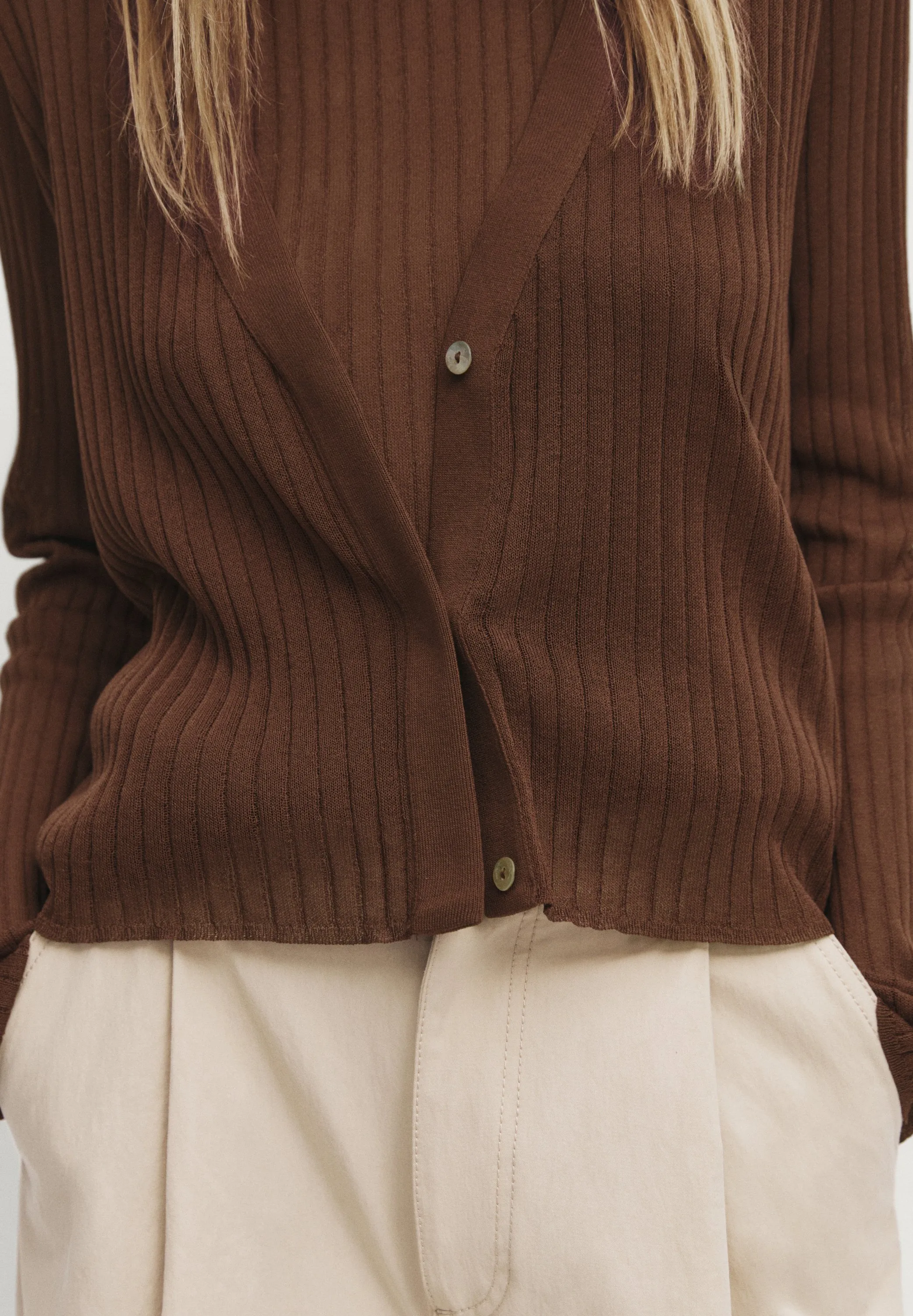 V-NECK OPEN - Cardigan