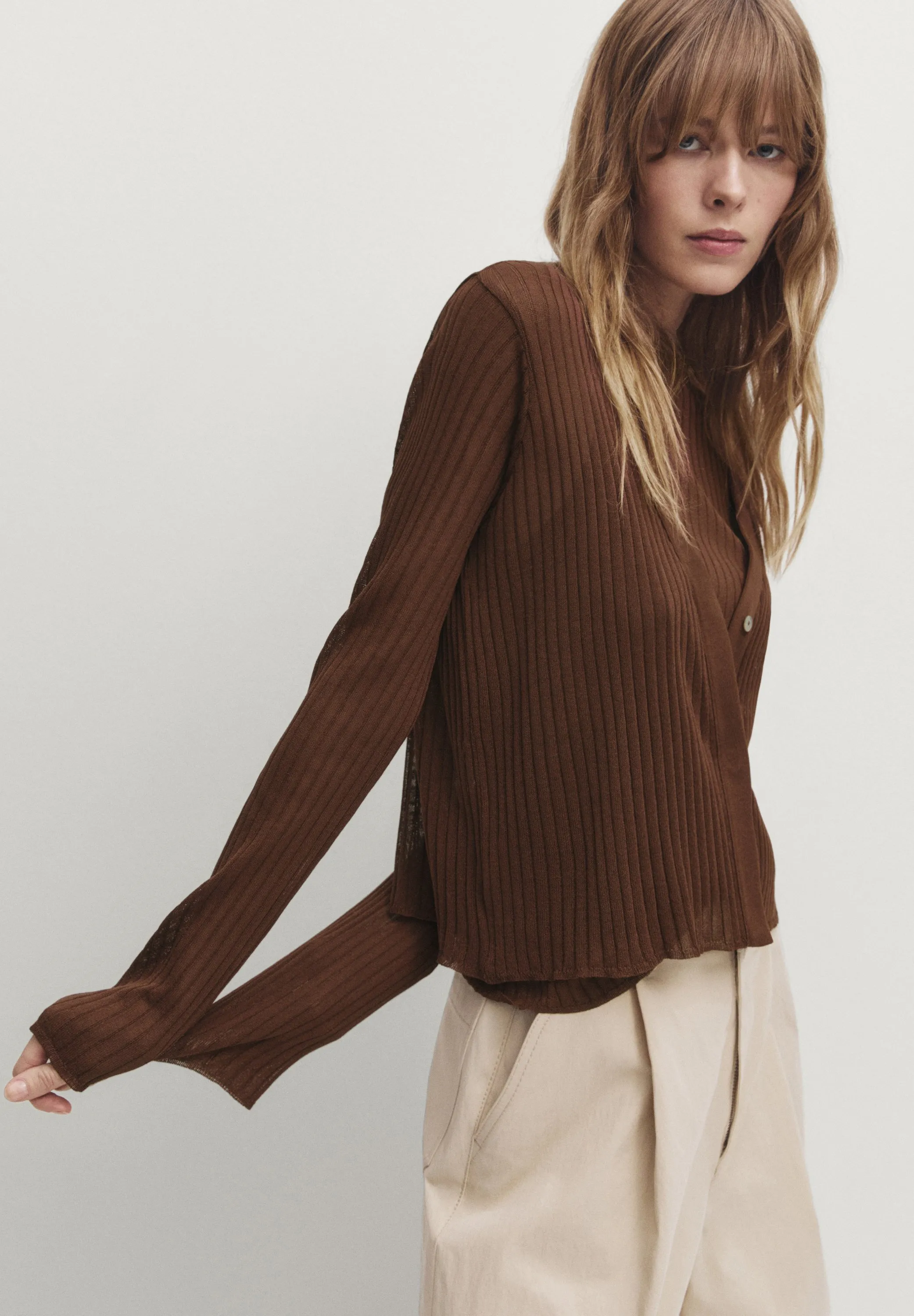 V-NECK OPEN - Cardigan