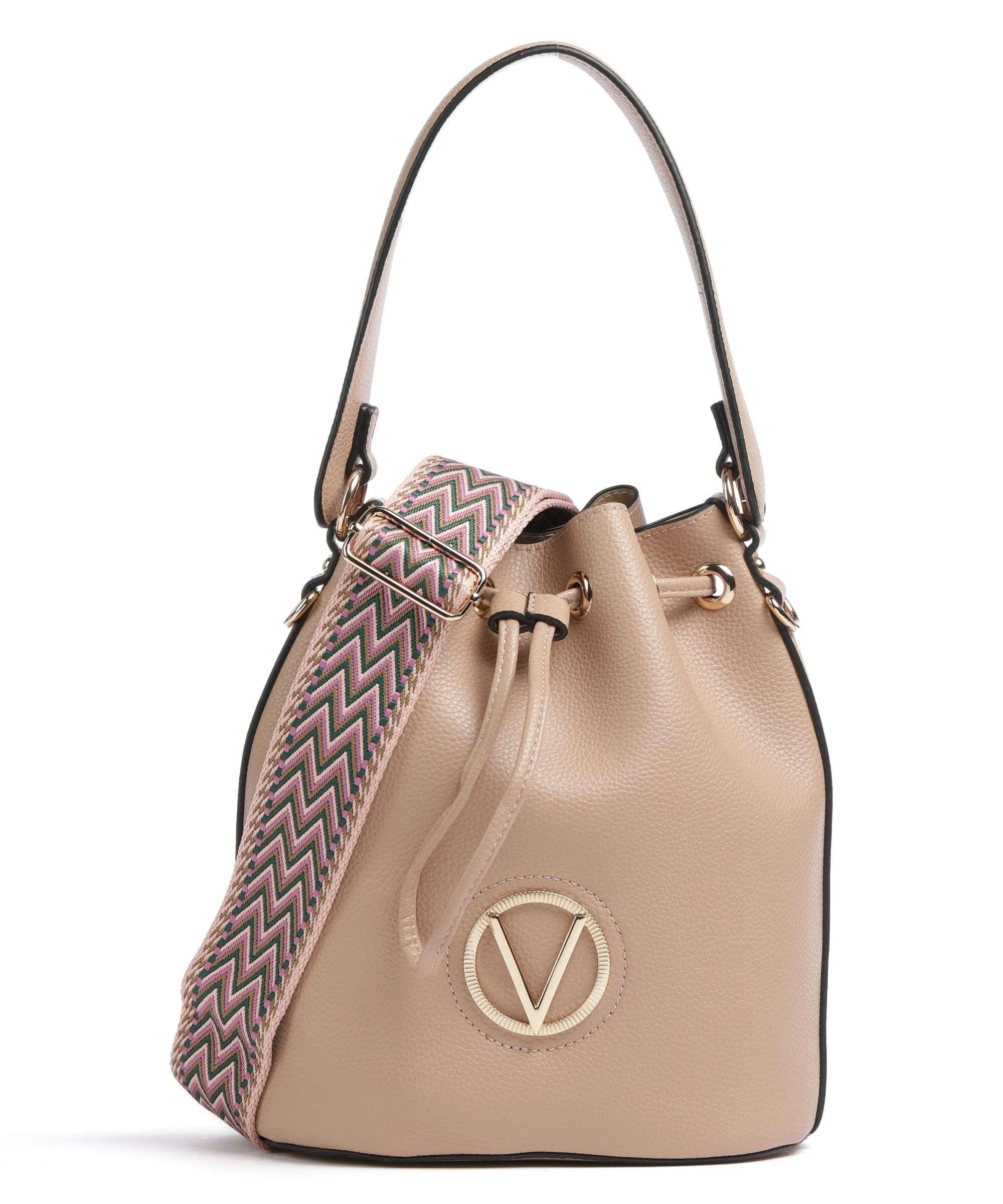  Valentino Bags Katong Borsa a secchiello pelle sintetica beige  