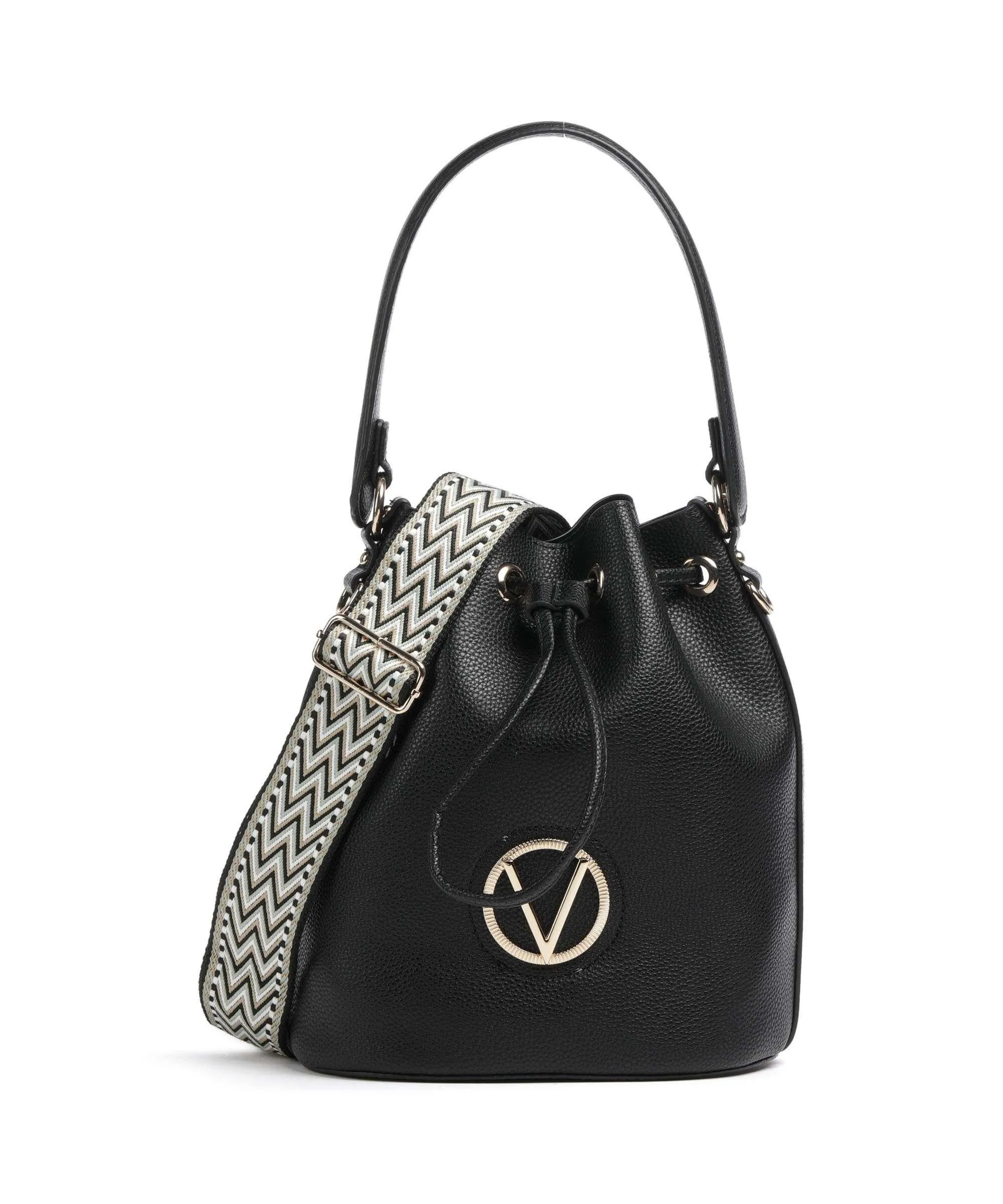  Valentino Bags Katong Borsa a secchiello pelle sintetica nero  