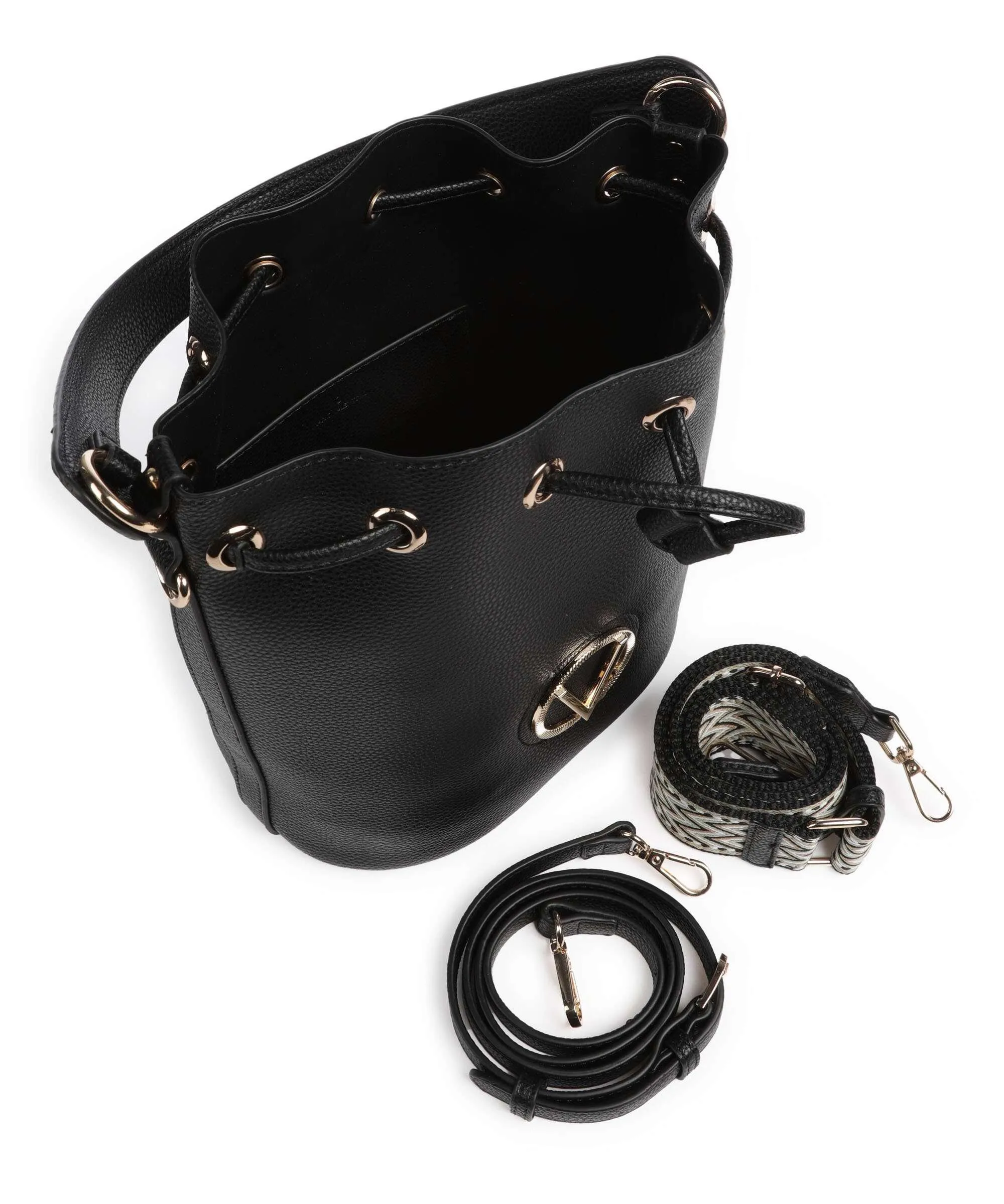  Valentino Bags Katong Borsa a secchiello pelle sintetica nero  