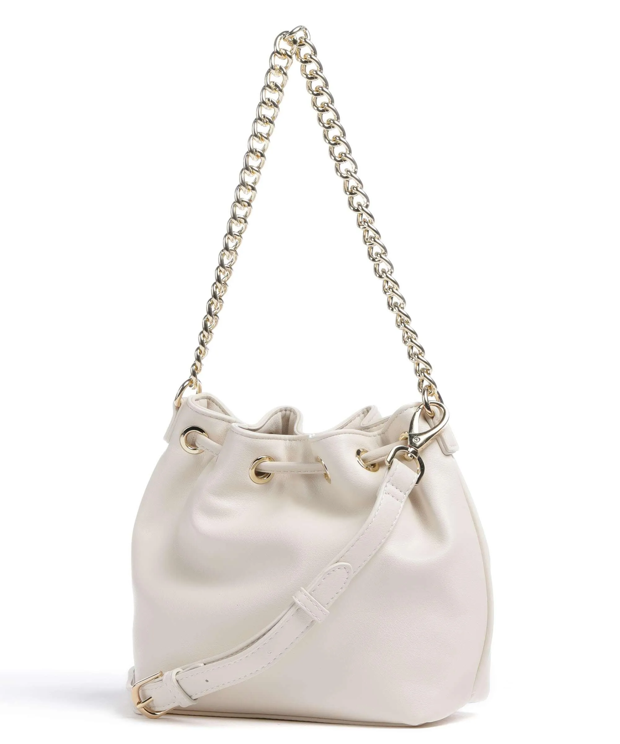  Valentino Bags Oxford Re Borsa a secchiello pelle sintetica avorio  