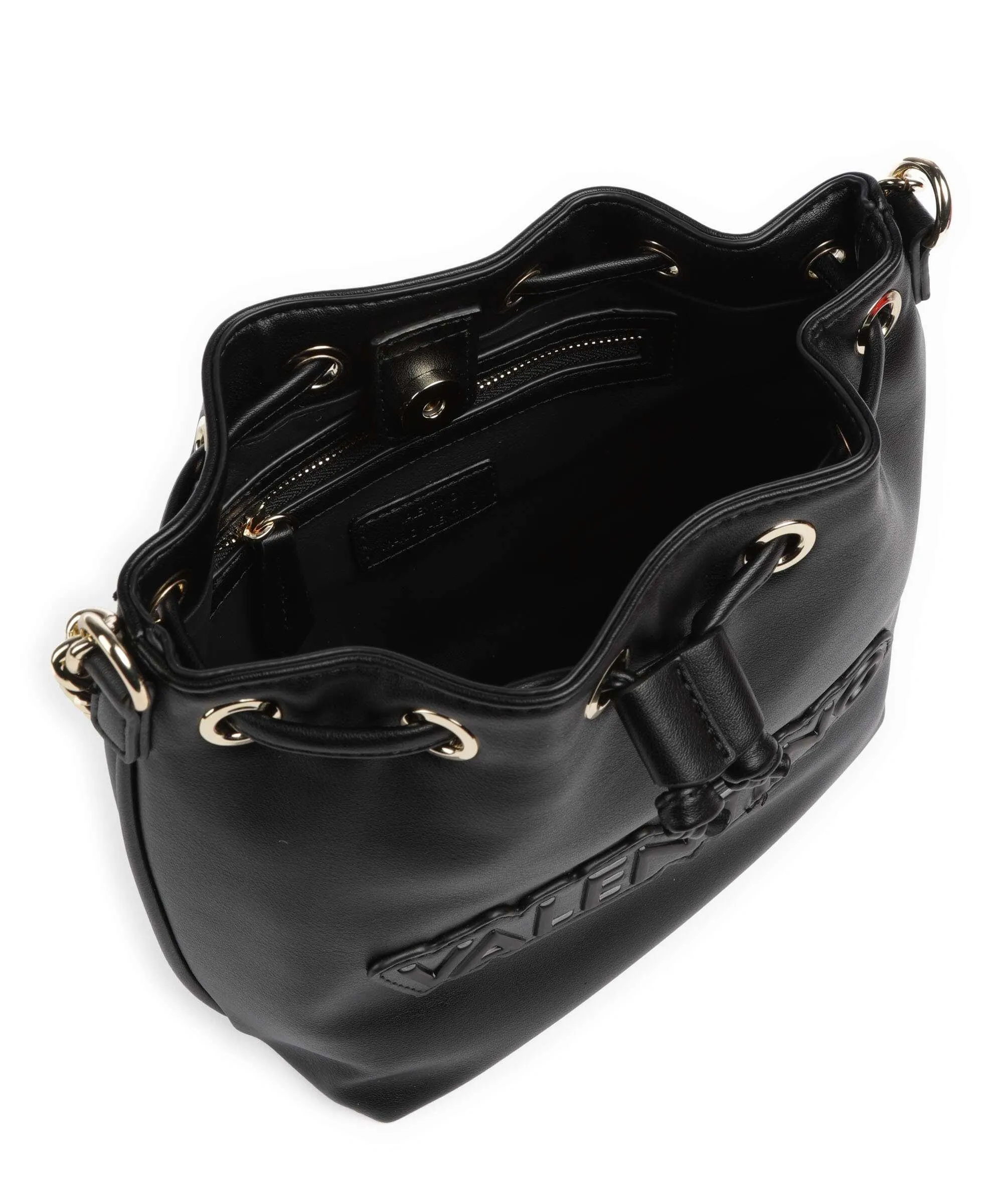  Valentino Bags Oxford Re Borsa a secchiello pelle sintetica nero  