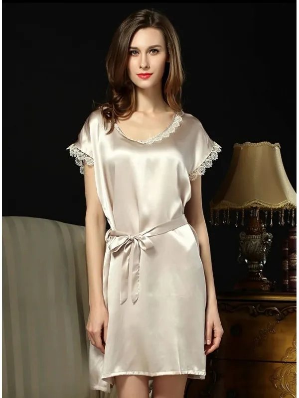 Vestaglie Sposa online grigio di Pura Seta