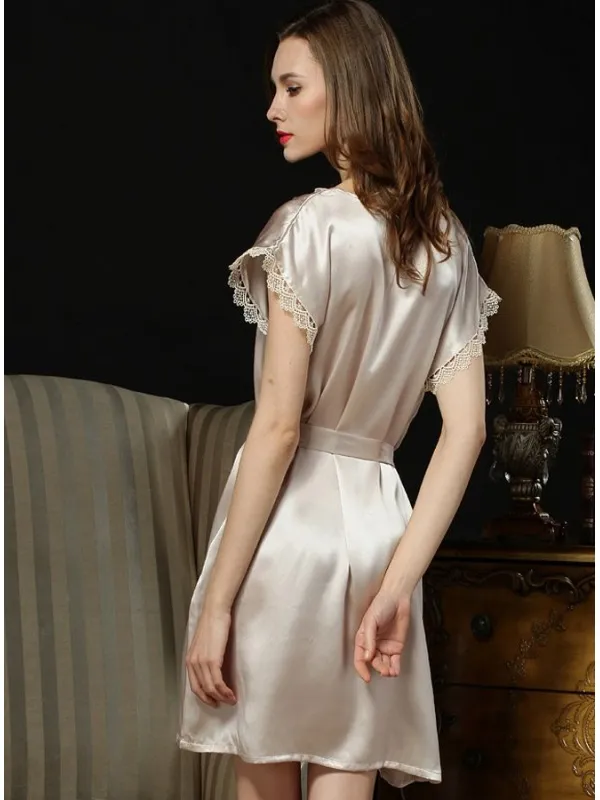 Vestaglie Sposa online grigio di Pura Seta