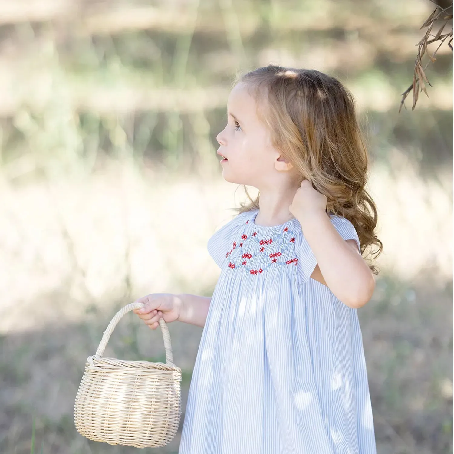 Vestito Baby Fleur A Righe Per Bambina