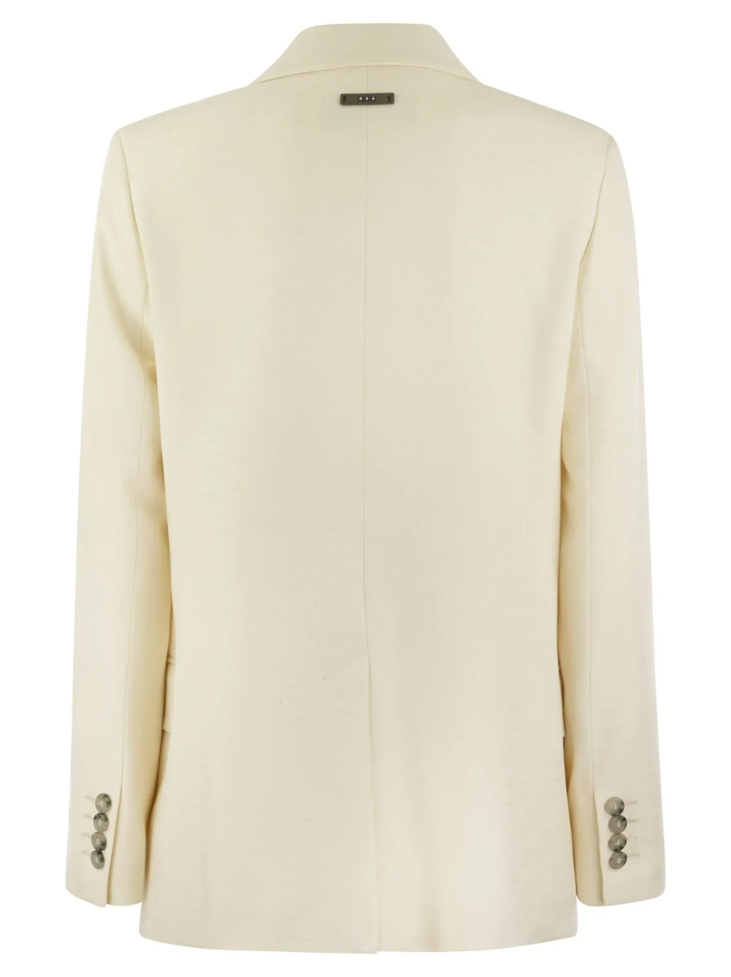 Viscose blend double-breasted blazer