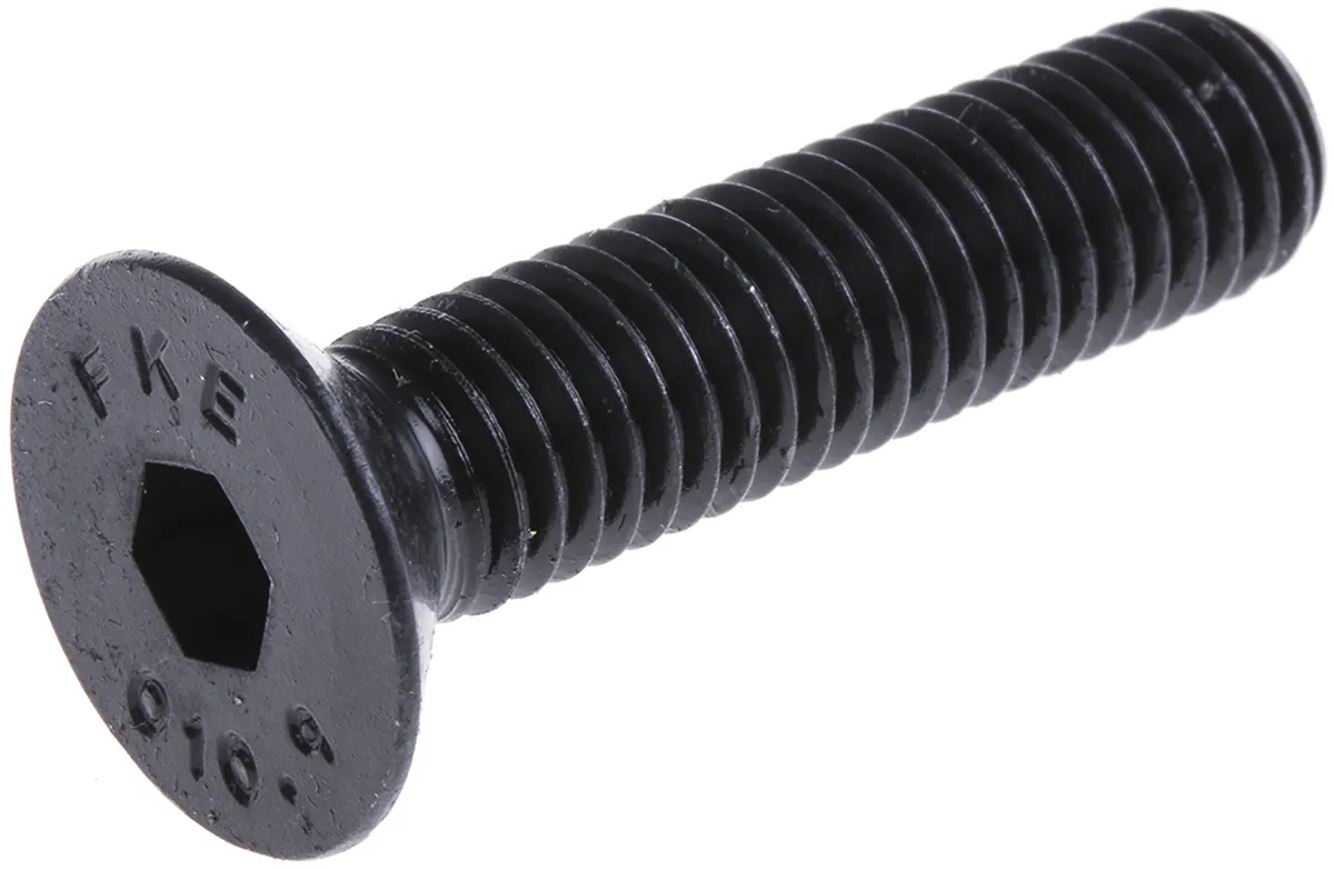 Vite a brugola con testa svasata esagonale RS PRO, M10, L. 70mm, in Acciaio
