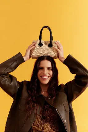 Whistles - Aylin - Paglia piccola color carne - Borsa tote