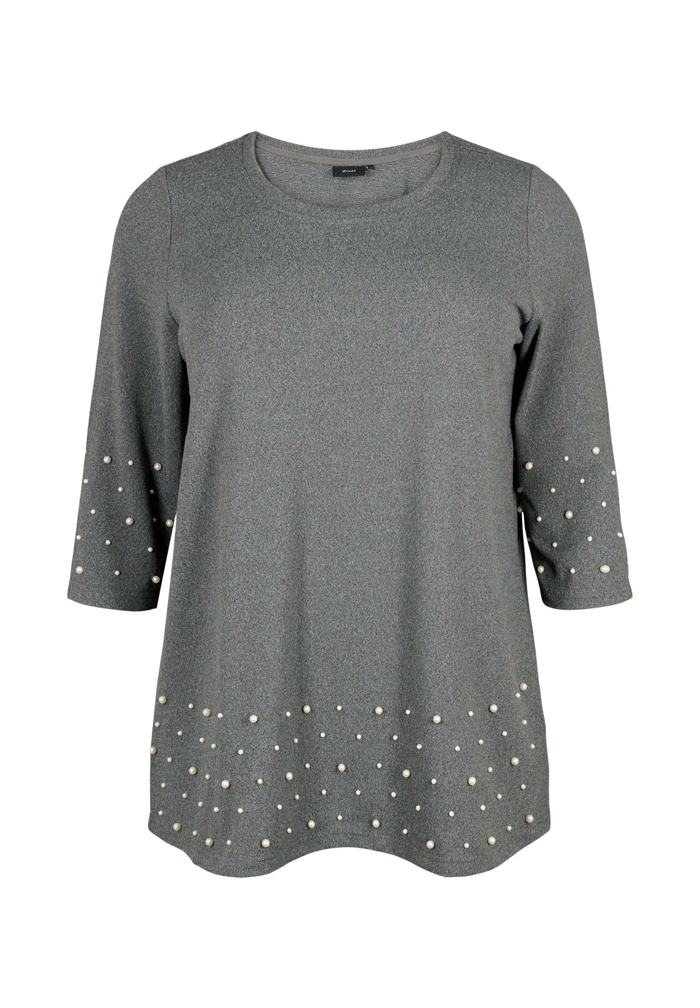WITH BEADS AND 3/4 SLEEVES - Maglietta a manica lunga