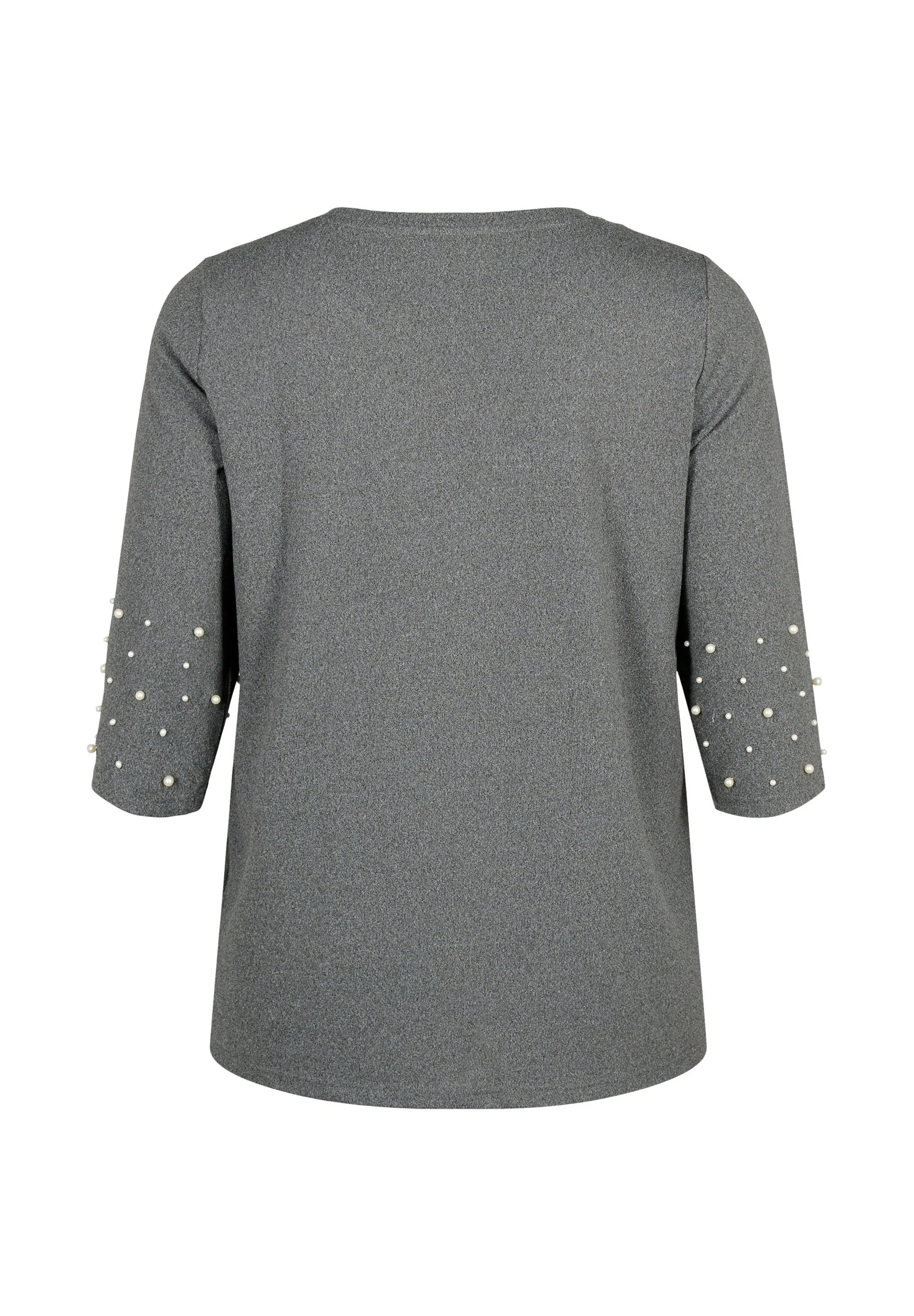 WITH BEADS AND 3/4 SLEEVES - Maglietta a manica lunga